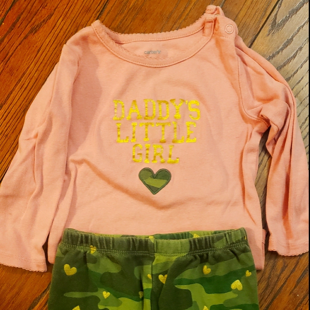 18 month set, camo pants